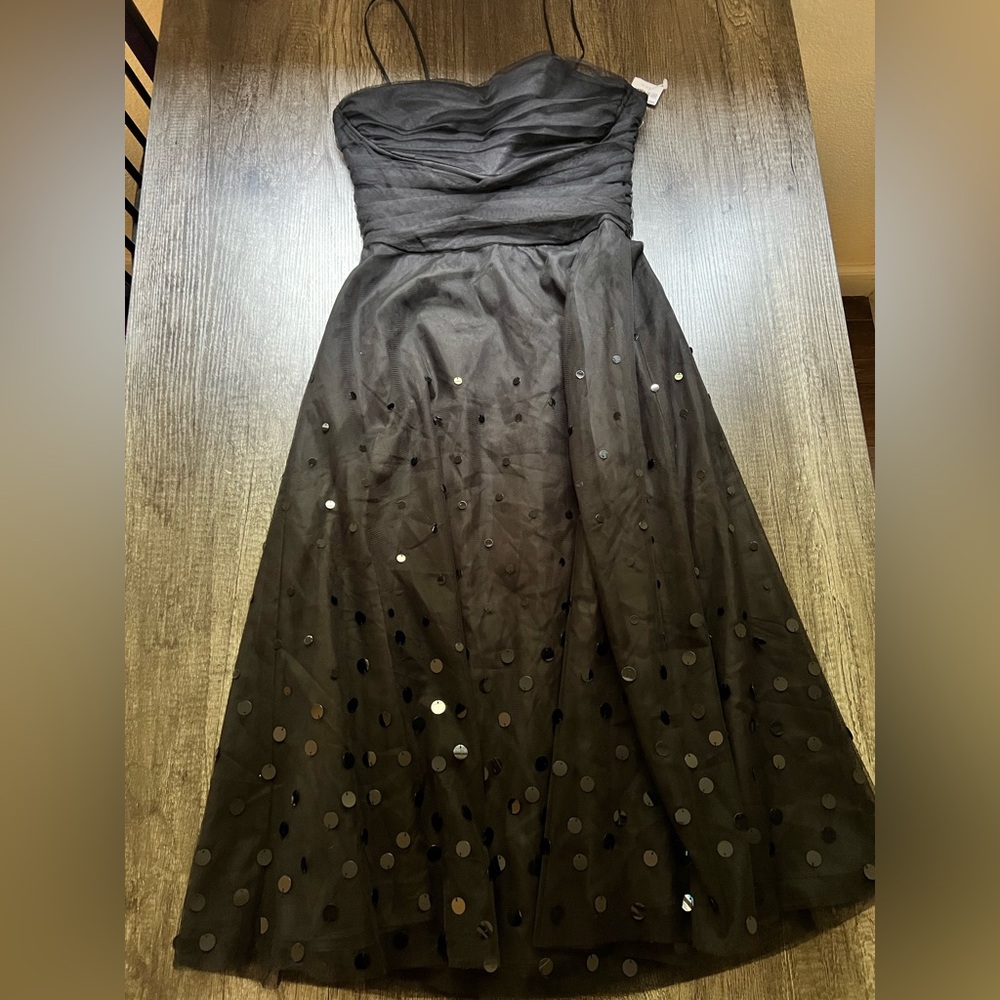 Jessica Howard Black Dress with Sequin Detail
